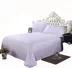 Khách sạn bộ đồ giường khách sạn bán buôn tấm bông trắng mã hóa dày bông giường tấm bạt lò xo khách sạn tùy chỉnh