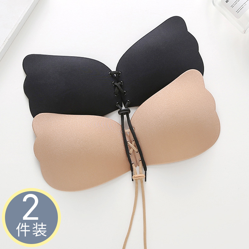Chest sticker woman without shoulder strap underwear wedding gown with thickened invisible bra small chest special to gather anti-sagging