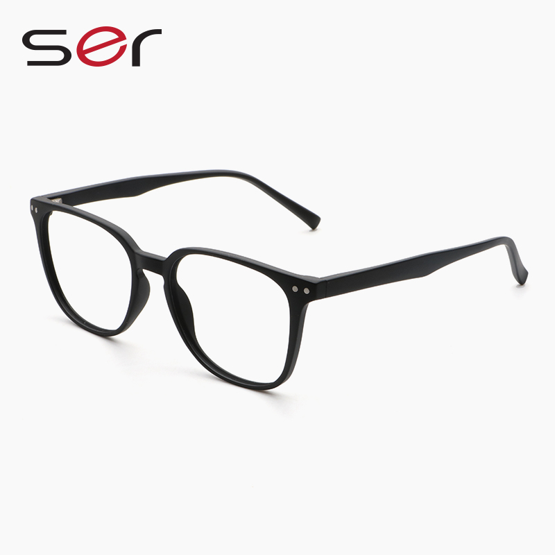 Shanger Korean version of TR90 myopia frame female anti-blue light computer eye protection anti-radiation glasses male anti-fog color changing flat mirror