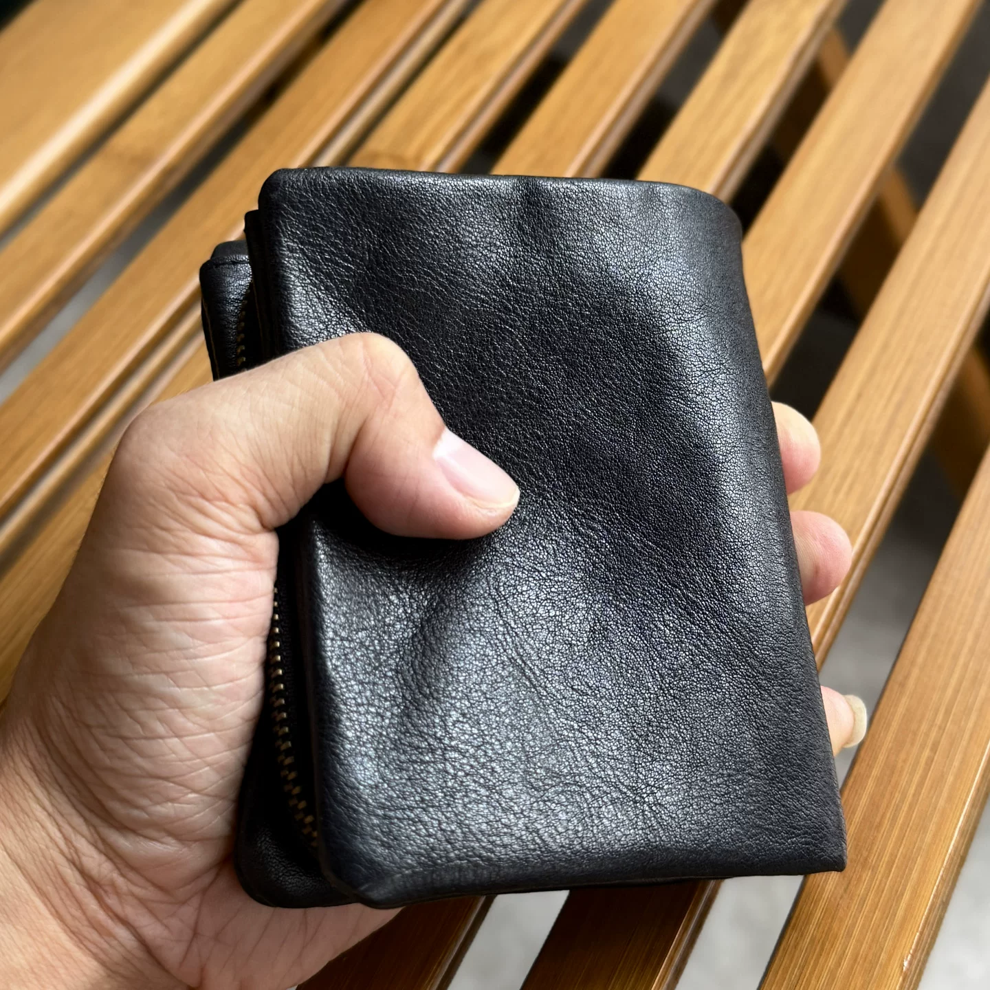 Genuine leather retro universal wallet, genuine leather