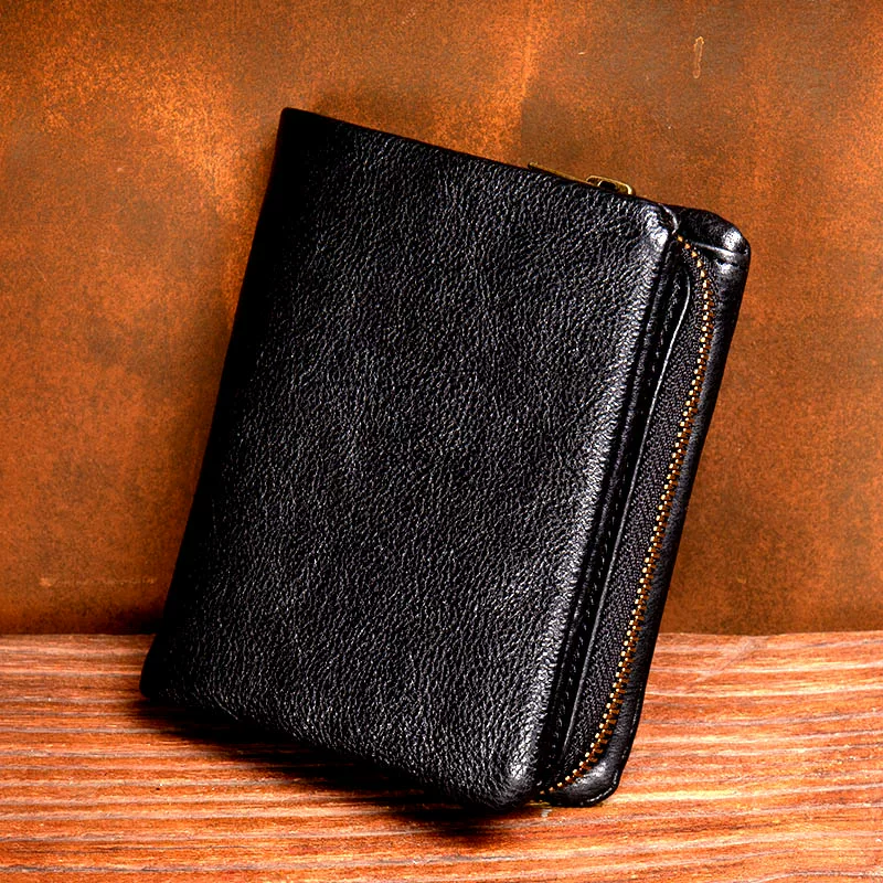 Genuine leather retro universal wallet, genuine leather