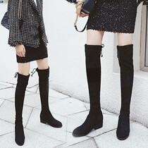 Physical store model pretty bird High-play sheep Jingrong knee boots D9 (single plus velvet optional