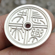 (22mm long music not to be forgotten) The big desert full net original design hand sculpted mother money Old silver fine casting