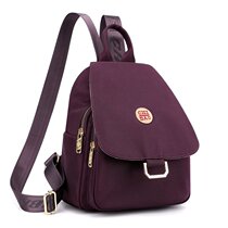 Middle-aged aunt small backpack female simple all-match womens small bag middle-aged and elderly mother backpack bag to send mother-in-law