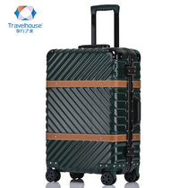 Travel Home Suitcase Universal Wheel Male Pull Rod Box Female College Student Password Boarding Kit Small Freshener Leather Case Korean version