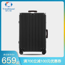 Travel Home Full Metal Aluminum Magnesium Alloy Pull Rod Box Men Universal Wheels Womens Suitcases 20 Inch Business Suitcase Hard