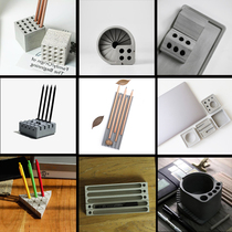 Pinqi pen holder mold creative desktop knuckle pen insert creative ornament cement pen holder silicone mold concrete