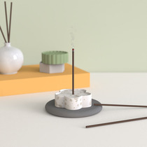 Flower cement incense plate mold cute Japanese line incense stick mold creative hexagon diy concrete plate