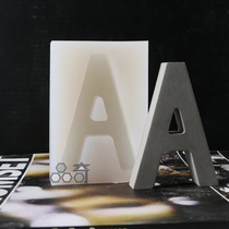 Letter silicone mold capital letter English letter plaster concrete handmade word sticker combination background wall decoration mold