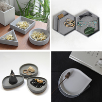 Cement tray silicone mold jewelry concrete aromatherapy gypsum crafts ornament creative place pallet mold