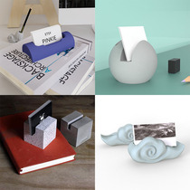 Creative smiley face Xiangyun design silicone card sleeve mold cement mold business card holder mold multi-functional pen holder mold