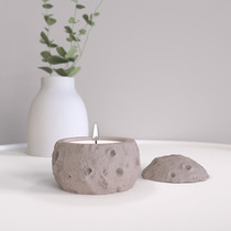Cement cup silicone mold creative lunar surface aromatherapy gypsum candle cup European style concrete succulent pot