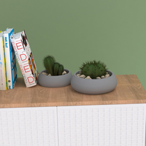 Cement bowl shaped bowl silicone flower pot mold concrete succulent plant flower pot cement handicraft mold hand DIY