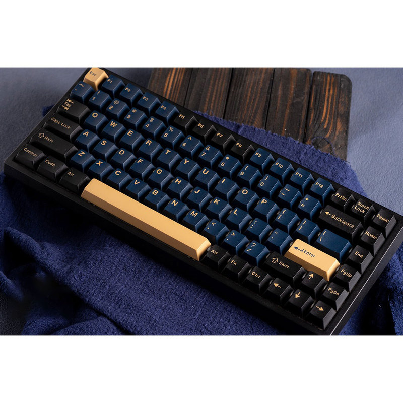 Gmk Blue Samurai Keycap Abs Two-Color Original Factory Highly Adapts to F87Pro Wooting