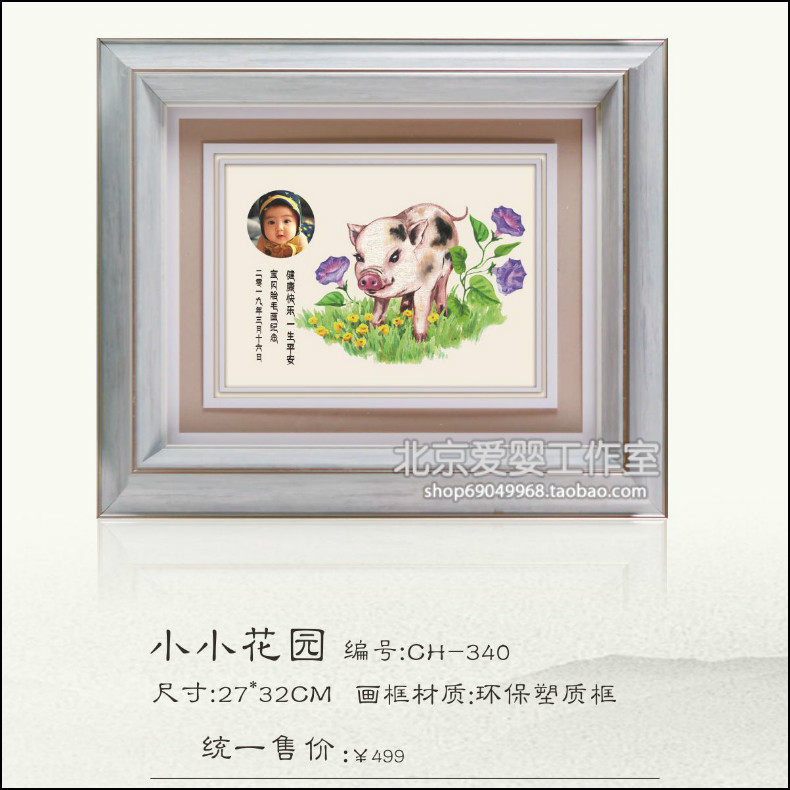 2019 Pig Newborn Baby Baby Baby Hair Paintings Custom 5 Rings Inner Door Haircut Hair (small garden)