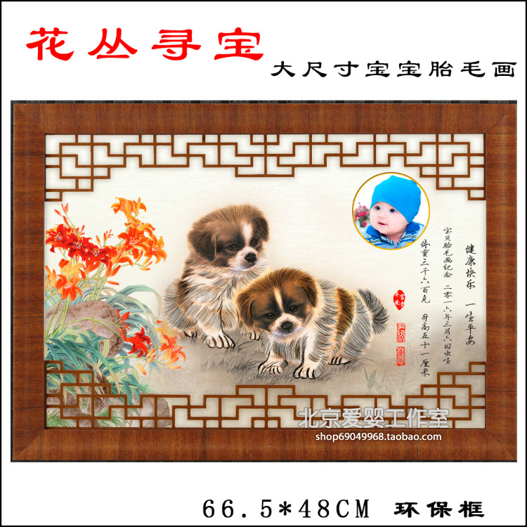 2018 dog baby baby hair painting baby hair painting Beijing 5 ring inner-door haircut hair (bushes treasure hunt)