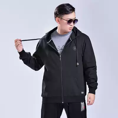 big size 3XL4XL5XL 6XL 7XL Male add wool cardigan men plus velvet sweater