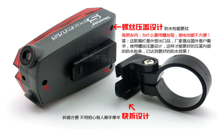 Eclairage pour vélo HOYOU - Ref 2400749 Image 36