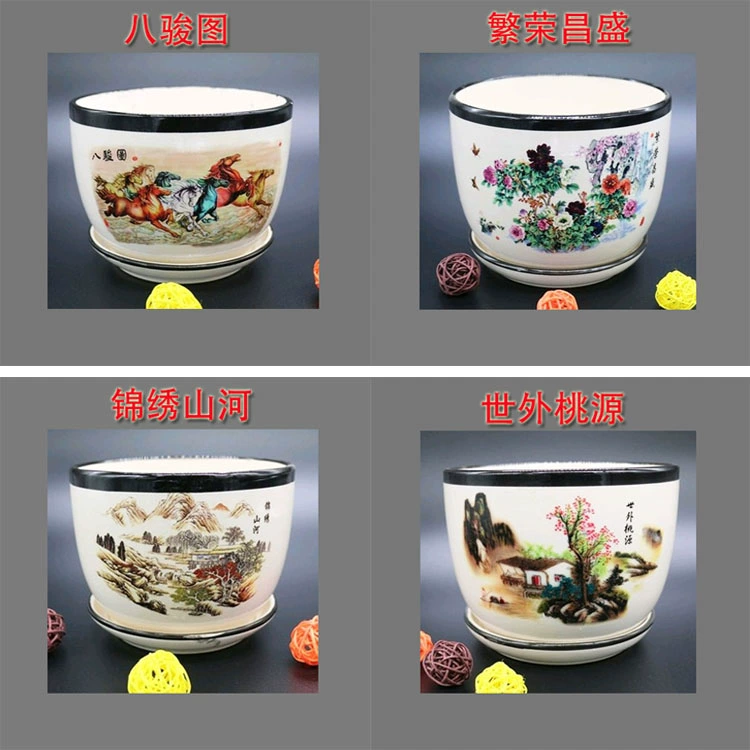 Bình gốm hoa, máy tính để bàn và bình gốm cao cấp - Vase / Bồn hoa & Kệ