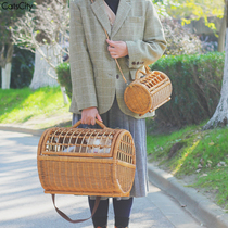 CatsCity pure hand-made vine cat outsourced breathable basket handsBearing cross-barrel cat charter shared