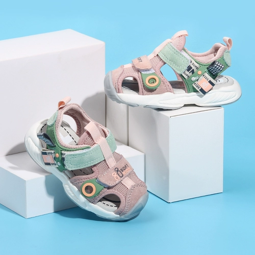 Летние мягкие спортивные сандалии, нескользящая пляжная обувь для мальчиков, повседневная обувь, мягкая подошва