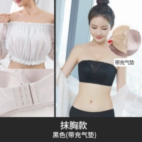 Черный топ без лямок, кушон