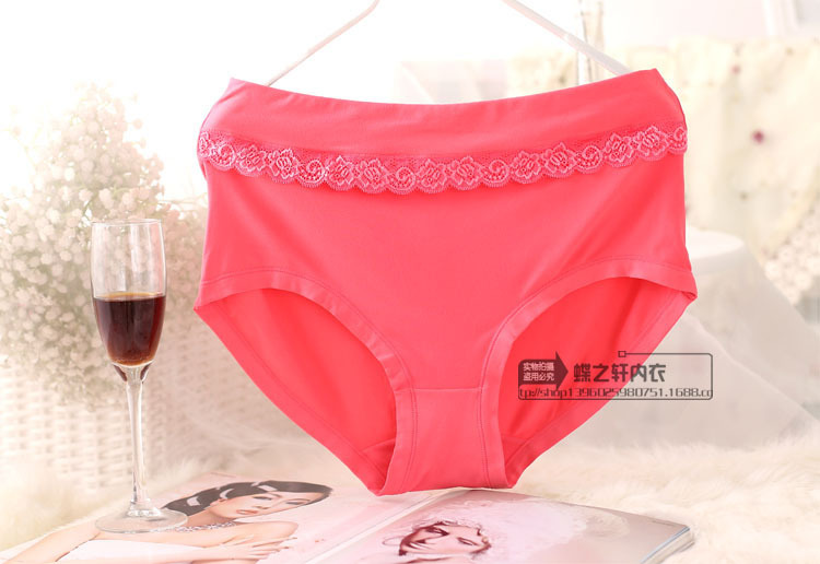 Full ba túi của phụ nữ siêu cộng với chất béo XL chất béo mm tóm tắt màu rắn gợi cảm bên nữ quần lót lọt khe nữ đẹp