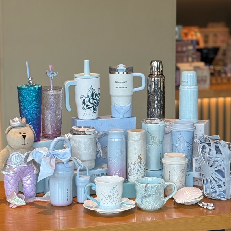 Starbucks Cup Underwater Mermaid Adventure Ceramic Mug Stainless Steel Double Drinking Mouth Glass Straw Cup Thermos Cup Starbucks Cup Underwater Mermaid Adventure Ceramic Mug Stainless Steel Double Drinking Mouth Glass Straw Cup Thermos Cup