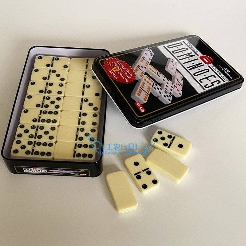 荒野大镖客2抽牌档骨牌双六象牙带钉皮盒多米诺骨牌28张DOMINOES:复古游戏的现代魅力-多米诺骨牌-淘宝百科网