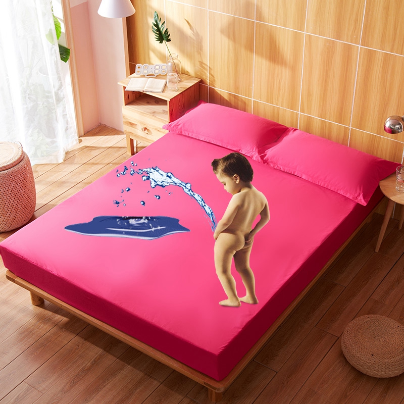 Khăn trải giường bằng vải bông Gói khăn trải giường bằng vải cotton chống ẩm bọc nệm Simmons làm sạch vỏ bảo vệ nước tiểu trẻ em - Trang bị Covers ga trải giường chun đẹp	