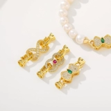 Браслет, ожерелье, аксессуар, аксессуары, 18 карат, золотой цвет, четырехлистный клевер, DIY