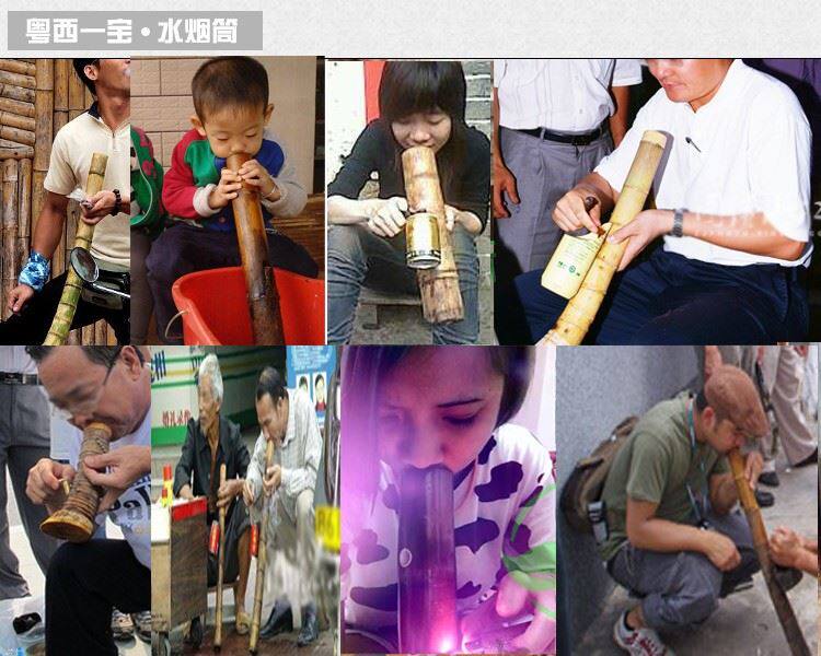 大碌竹水烟筒湛江云南贵州长短款竹子烟斗便携水过滤挂杯茂名特产-阿里巴巴