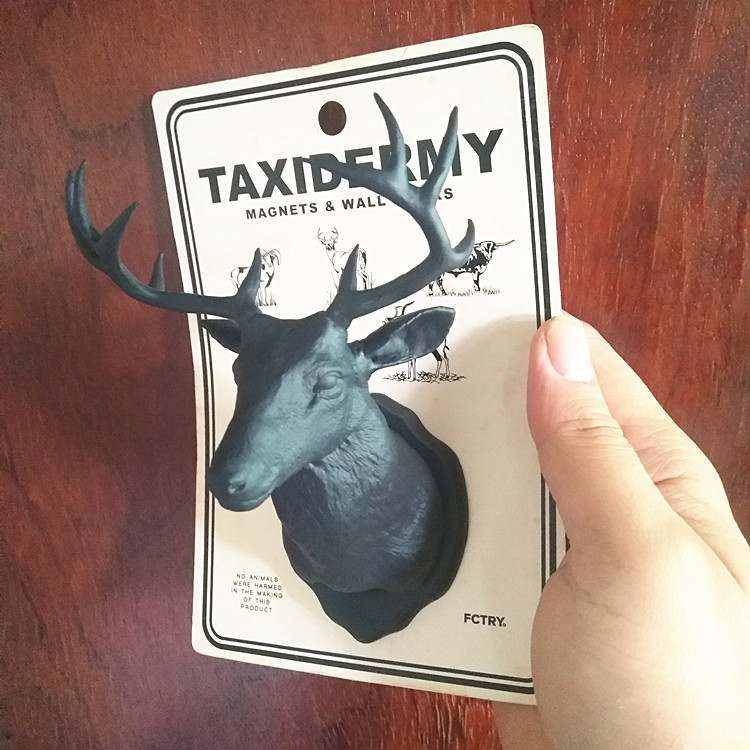 Foreign trade FCTRY deer head magnet refrigerator sticker wall hanging decoration home decoration