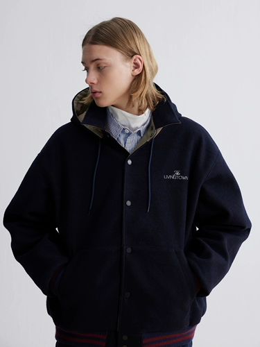 Двусторонная съемная шерстяная бейсбольная ретро куртка, шерстяное пальто для отдыха, в американском стиле