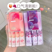 Inappropriate Smells Treasure Bop Fresh Fruit Strips Loaded Mouthwash Water Honey Peach Disposable Baggy Breath Freshener Men And Women