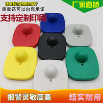 Supermarket anti-theft buckle clothing anti-theft small black square hammer buckle color small square buckle milk powder buckle wine bottle buckle anti-theft magnetic buckle
