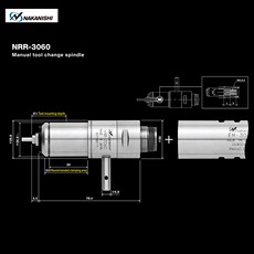 Шпиндель 日本nakanishi中西气动主轴nr40-5100 atc nrr-3060-aqc qc