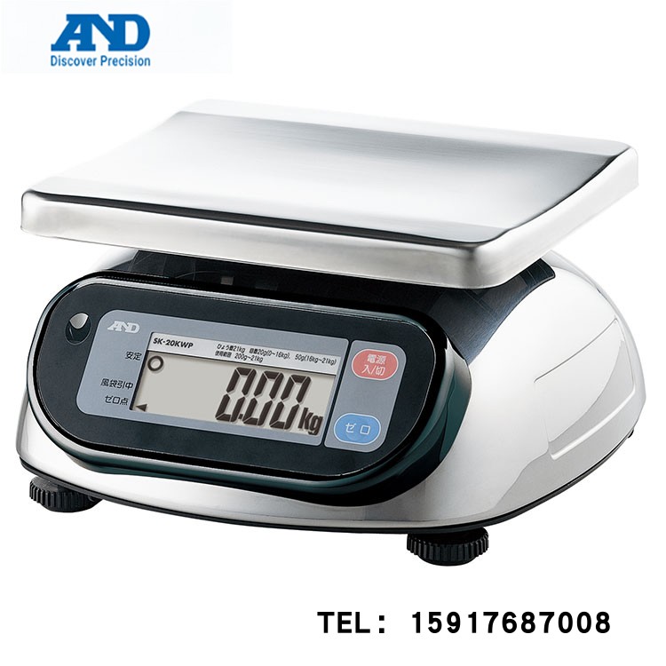 Japan AND dust-proof waterproof electronic SK-1000WP SK-1000WP SK-5001WP SK-10KWP SK-10KWP electronic balance