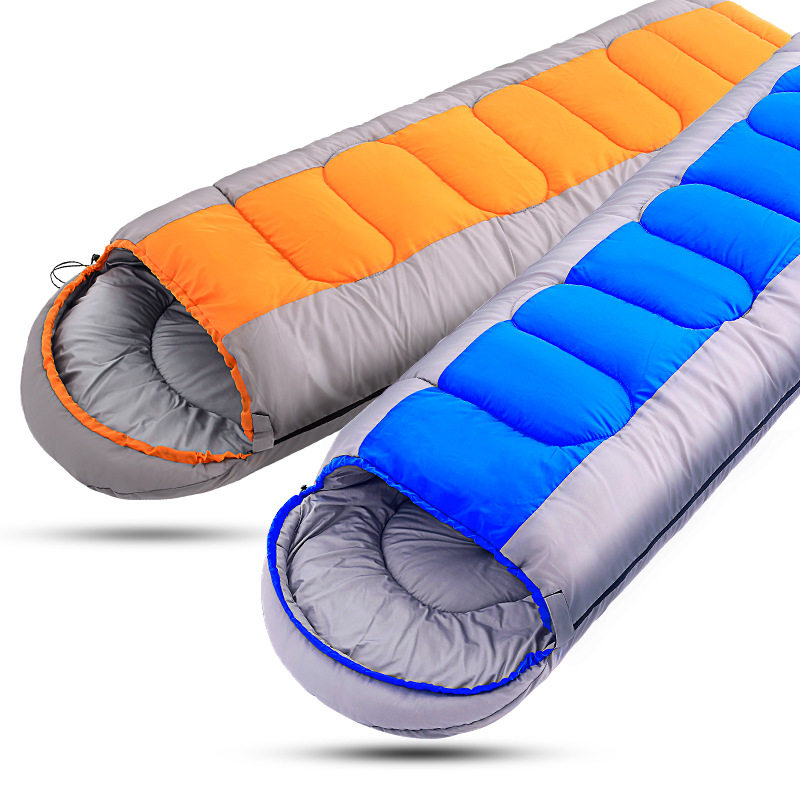 Four Seasons Sleeping Bag Adults Outdoor Travel Winter Thickening Adults Portable Camping Anti-Chill Single Summer Thin