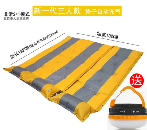 Cắm trại ngoài trời có thể được khâu bằng gối bơm hơi tự động Đệm ngủ di động ngoài trời ăn trưa nghỉ mat mat lều lều - Thảm chống ẩm / Mat / Gối thảm xốp trải sàn khổ lớn