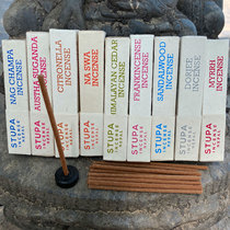 Nepal STUPA handmade thread incense indoor tranquilia Himalayan whole plant Tibetan incense small box 15 incense inserts