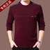 Mùa đông ấm áp dày nam trung niên áo len cashmere cổ tròn áo len trung niên cha áo len áo len kích thước lớn áo len áo lót nam Áo len Cashmere