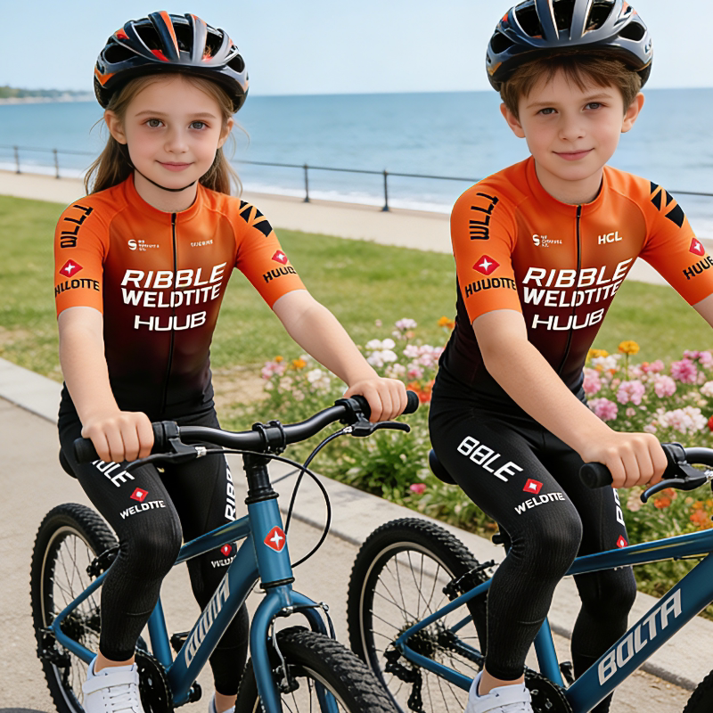 Spring and Summer Children's Cycling Clothing Short-Sleeved Long Pants Set Mountain Bike Balance Bike Cycling Clothing Performance Roller Skating Clothing Spring and Summer Children's Cycling Clothing Short-Sleeved Long Pants Set Mountain Bike Balance Bike Cycling Clothing Performance Roller Skating Clothing