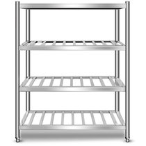 Desmarsee DEMASHI Stainless Steel Shelve Four Floors Four Floors Through Shelf Kitchen Supplies Debris Shelf Storage