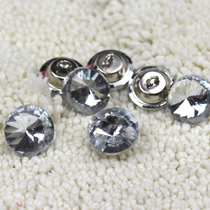 European bedside soft bag diamond button TV background wall crystal button decorative button soft bag diamond buckle Crystal pull buckle