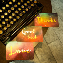 Advanced hot stamping birthday card Christmas card birthday card send boyfriend to write new years Christmas card boyfriend