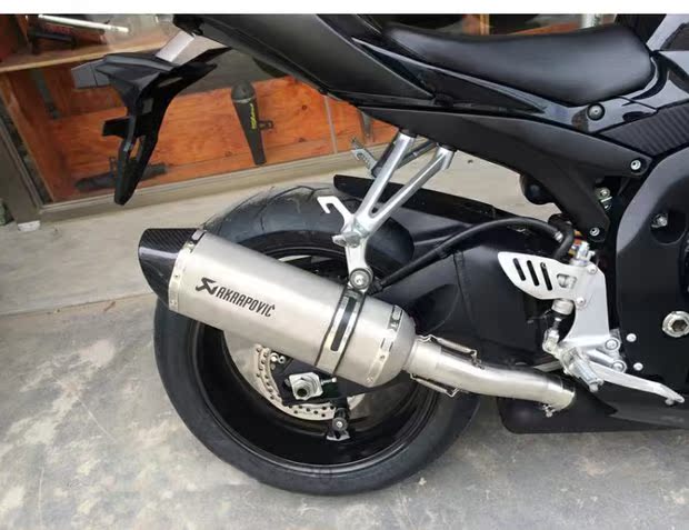 Áp dụng xe máy Suzuki GSX600 / 750 Small R RK8K9 sửa đổi ống xả xe thể thao ống khói - Ống xả xe máy pô xe tay ga