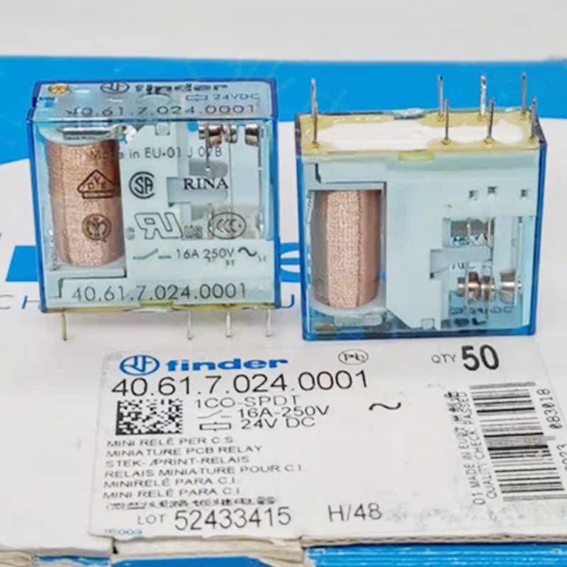 Special price Original clothing Finder Finder intermediate relay Type 40 61S 24VDC High power 8 feet 16A24v