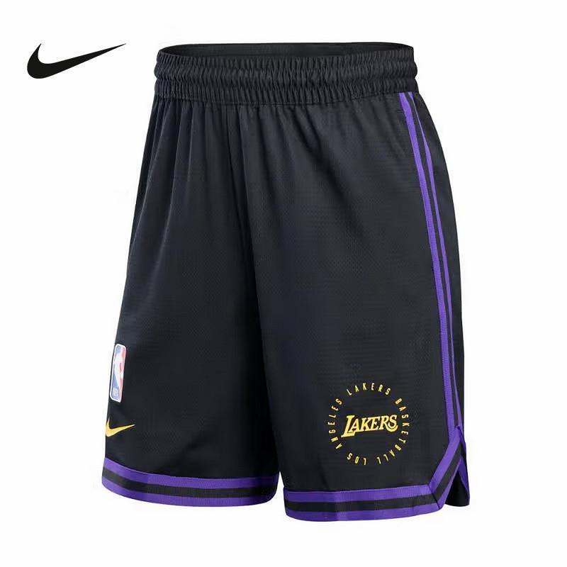 Nike Nike Shorts Men's 2025 Summer New Style Lakers Basketball Sports Quick-Drying Five-Point Pants Fq3212-010