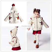 littlegood*** 18AW children lamb Christmas woolen coat men and women baby inner cashmere thick coat